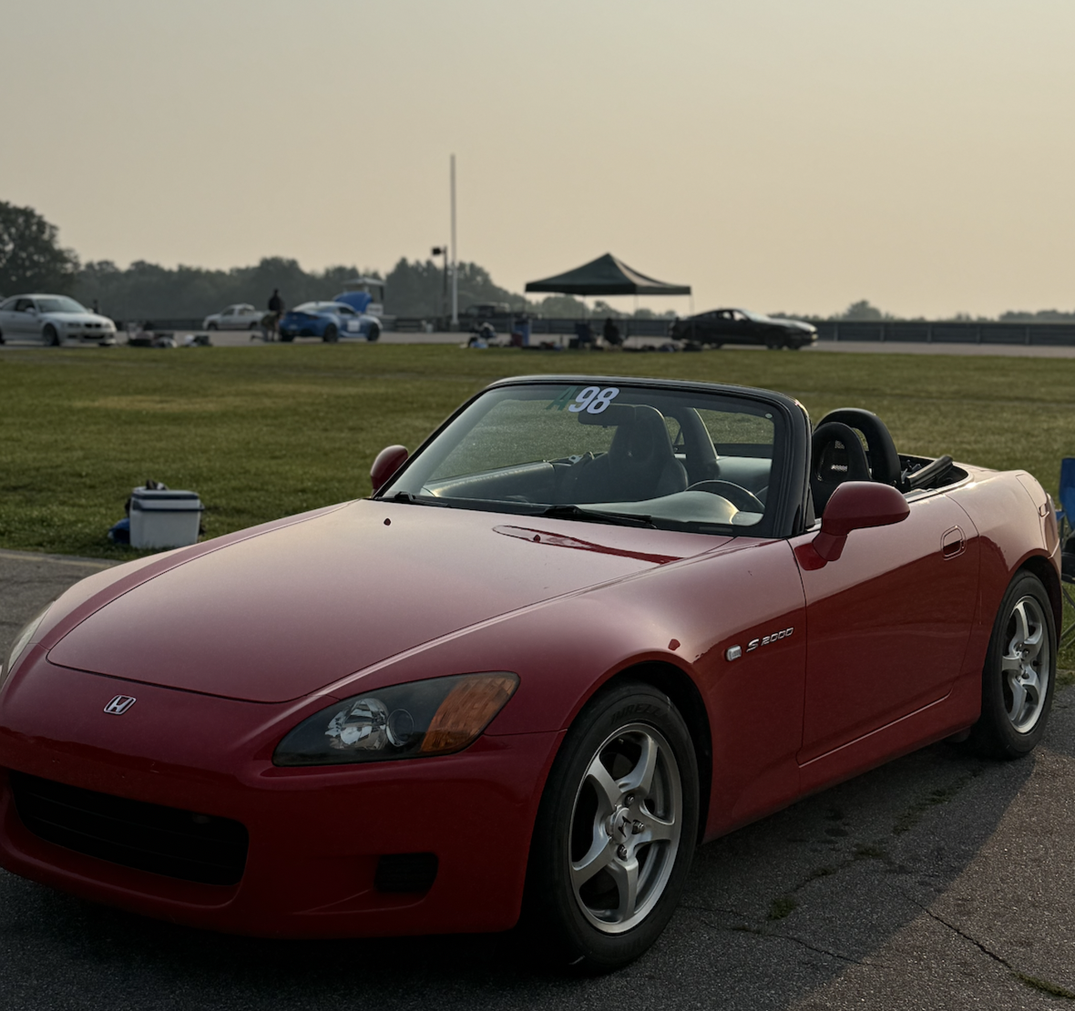 Eric's Formula Red S2000 at a track day